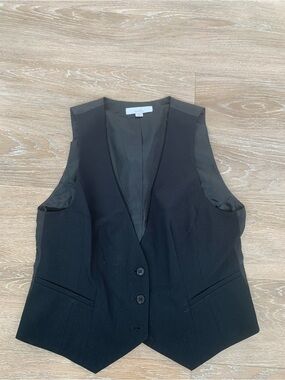 Caslon Black Patterned Lining Vest Size M